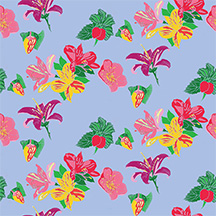 Falling Flowers Pattern - image 1 - student project