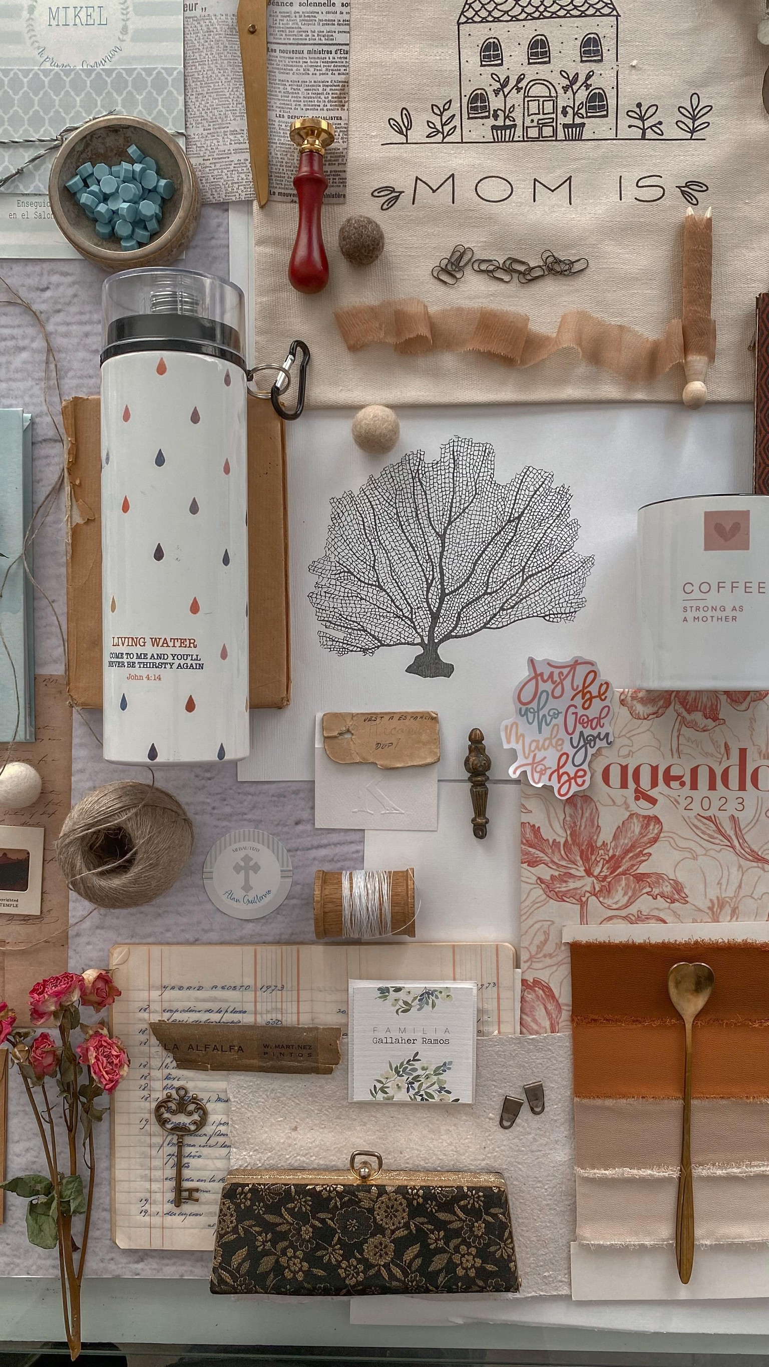 Flat lay composition at my creative studio - image 4 - student project