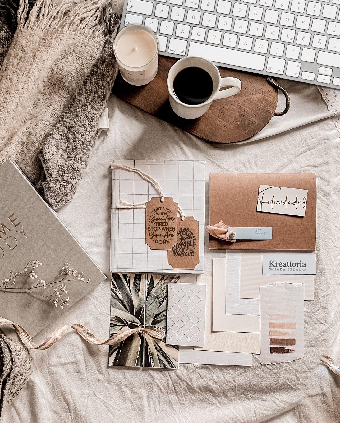 Flat lay composition at my creative studio - image 3 - student project