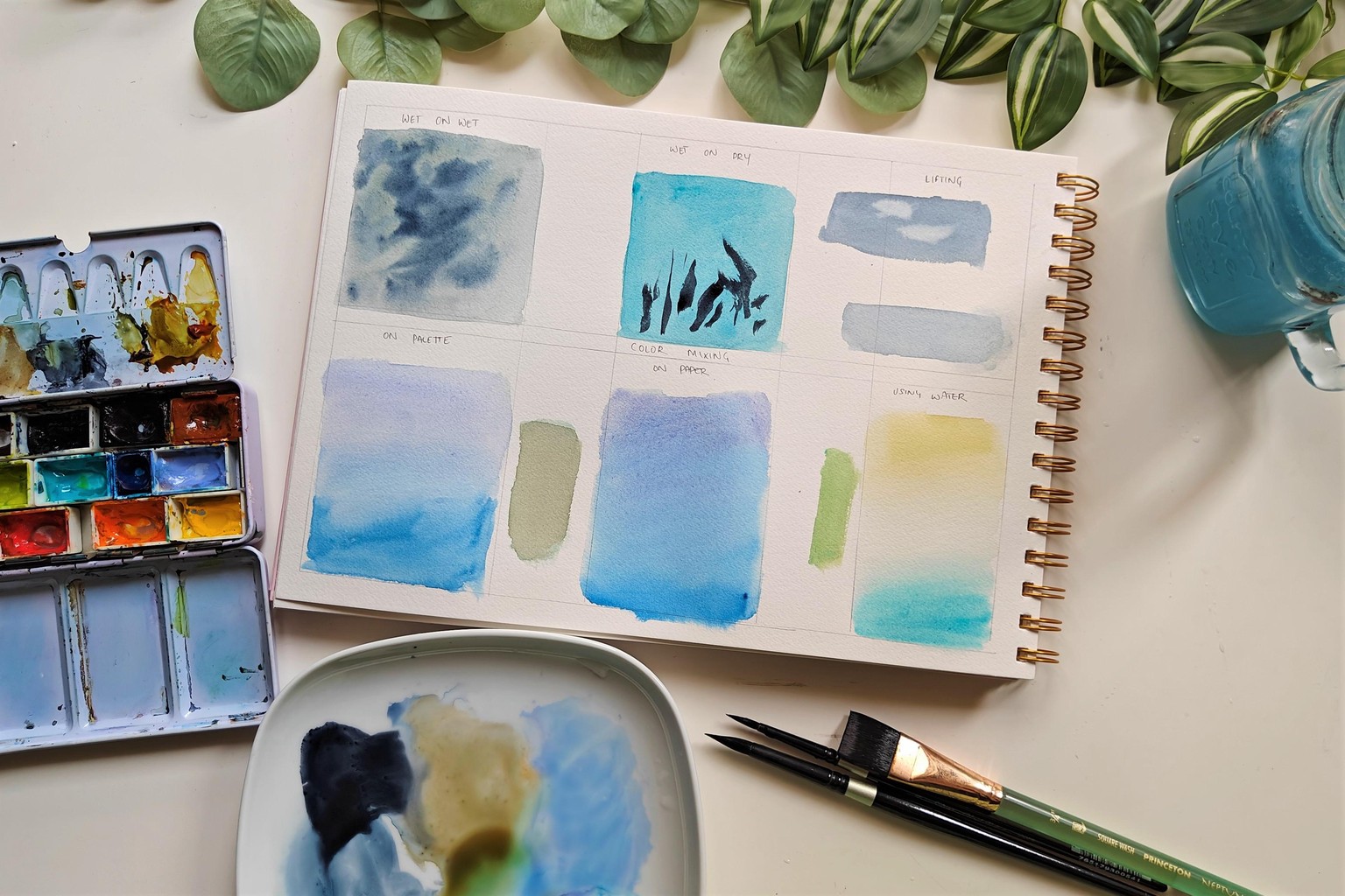 10 days of relaxing watercolor silhouettes - image 2 - student project