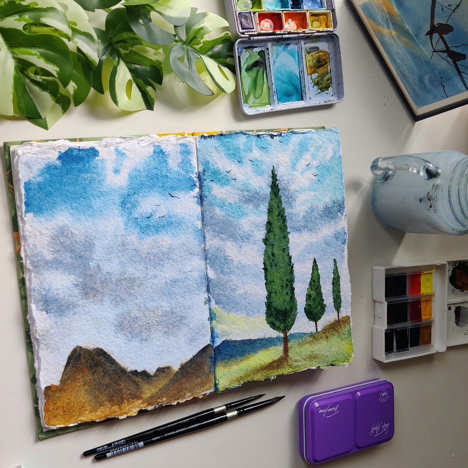 Watercolor sketchbook - image 1 - student project