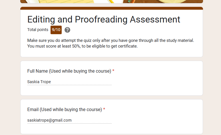 Proofreading - image 1 - student project