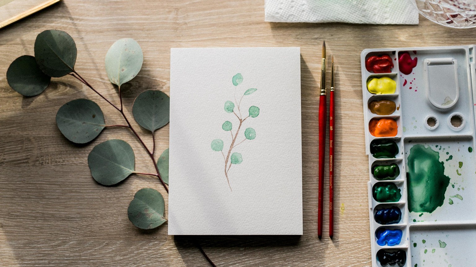 How to Paint Floral Greenery: Project 1 & 2 - image 1 - student project