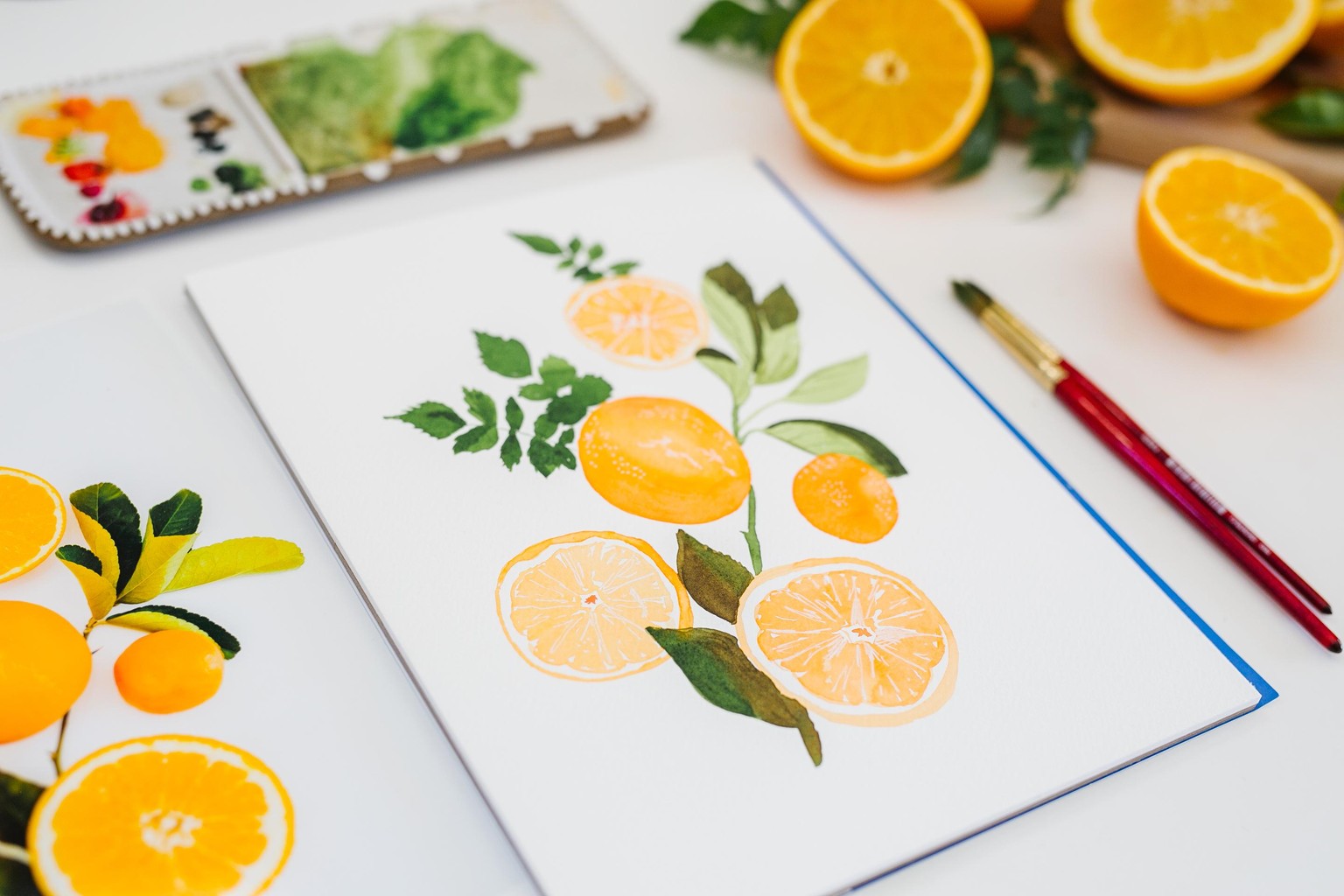 Sample Project: Cheerful Citrus Flat Lay - image 1 - student project