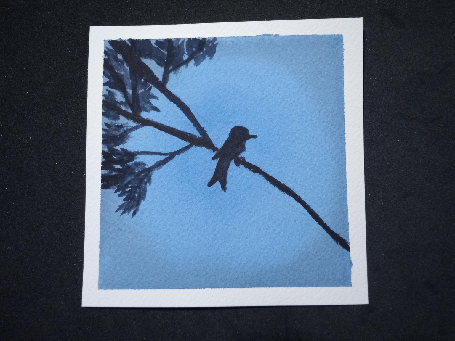 Relaxing Watercolor Silhouettes - image 1 - student project