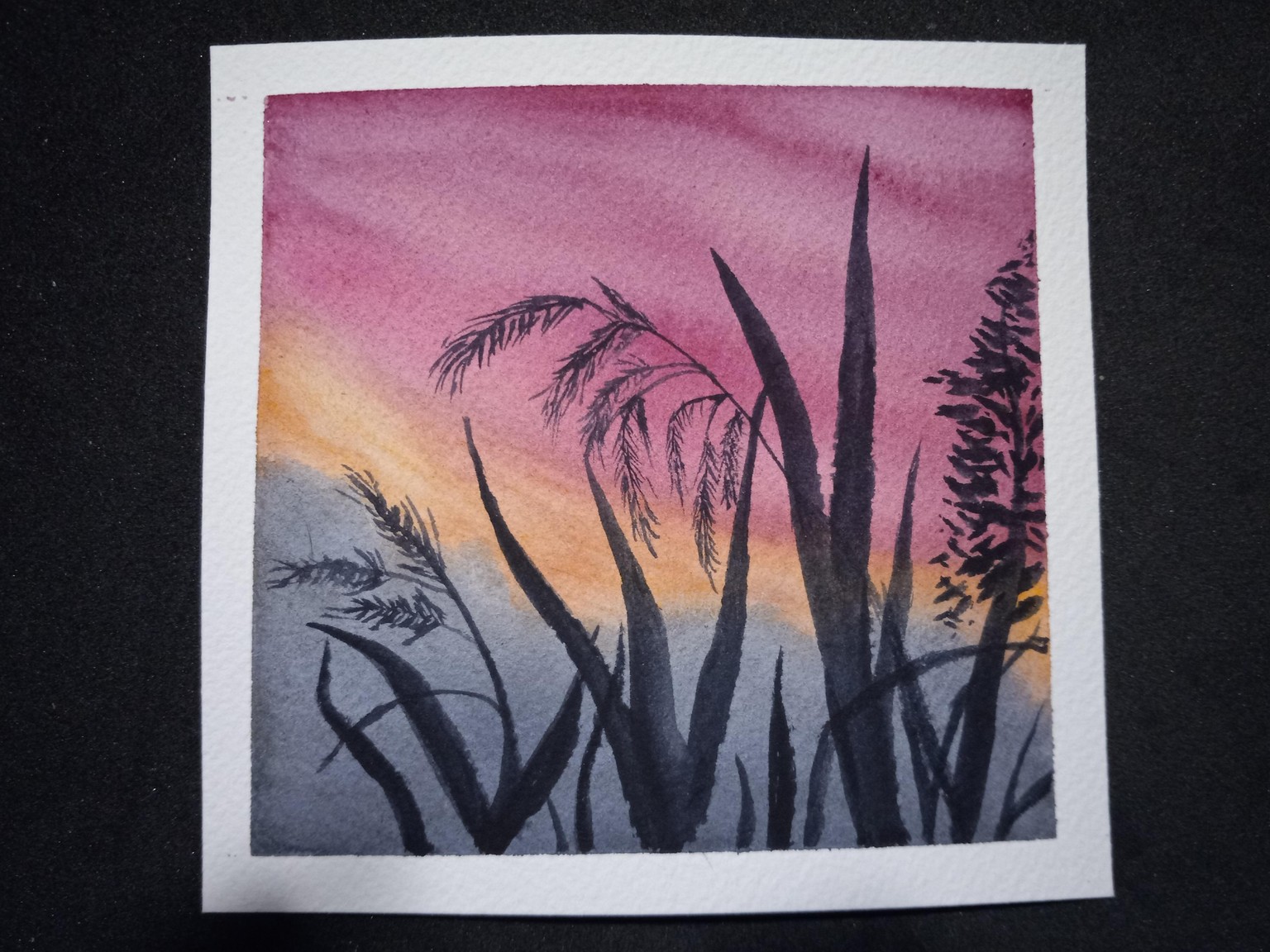Relaxing Watercolor Silhouettes - image 9 - student project