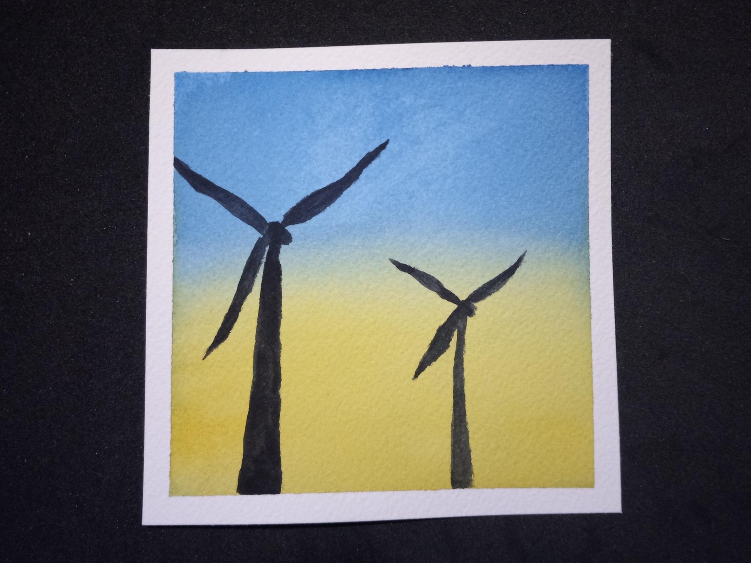 Relaxing Watercolor Silhouettes - image 2 - student project