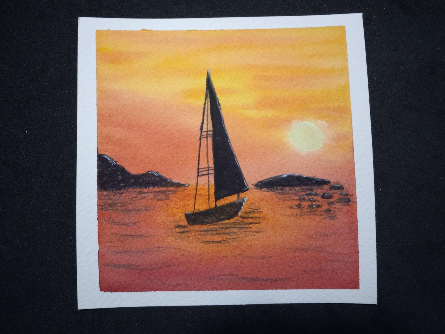 Relaxing Watercolor Silhouettes - image 4 - student project
