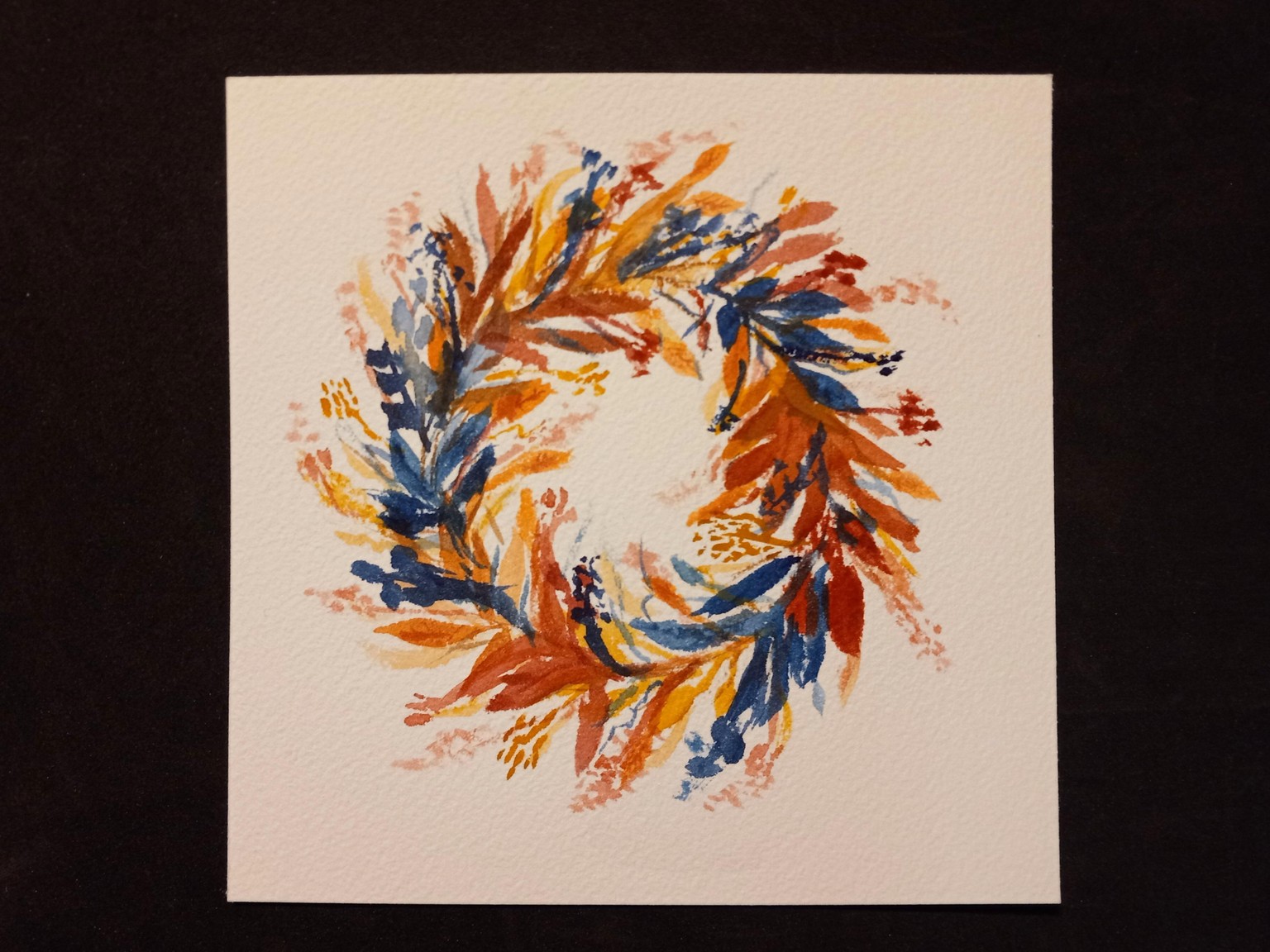 Autumn Floral with hint of Blue - image 1 - student project