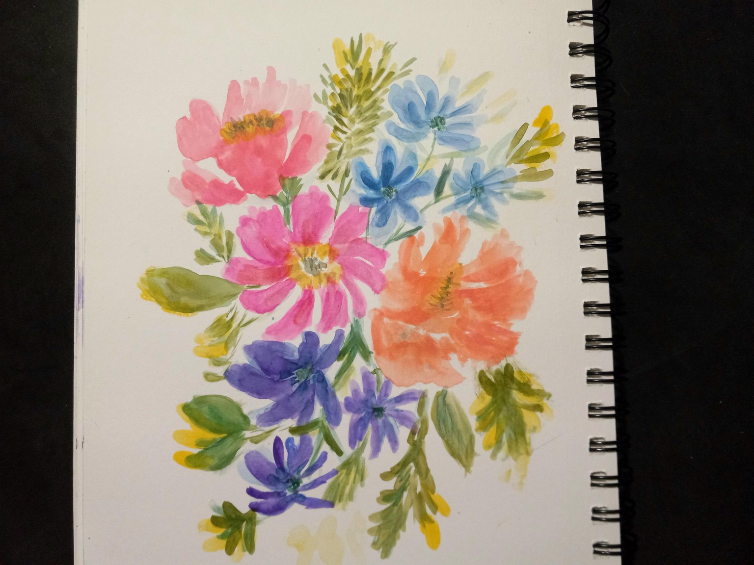Loose Flowers with a Filbert Brush - image 3 - student project