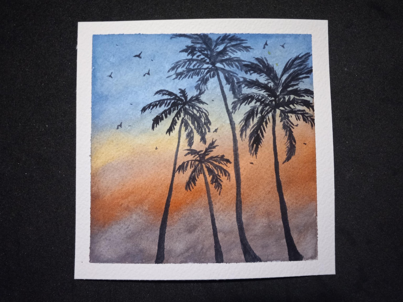 Relaxing Watercolor Silhouettes - image 5 - student project