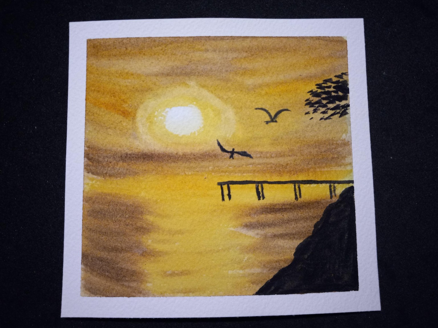 Relaxing Watercolor Silhouettes - image 10 - student project