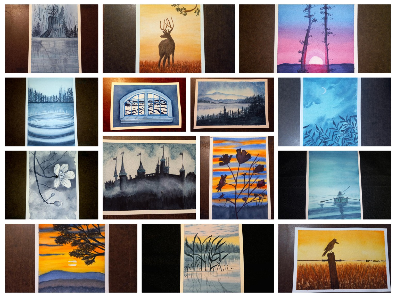Meditate with Watercolors 14 days - image 3 - student project