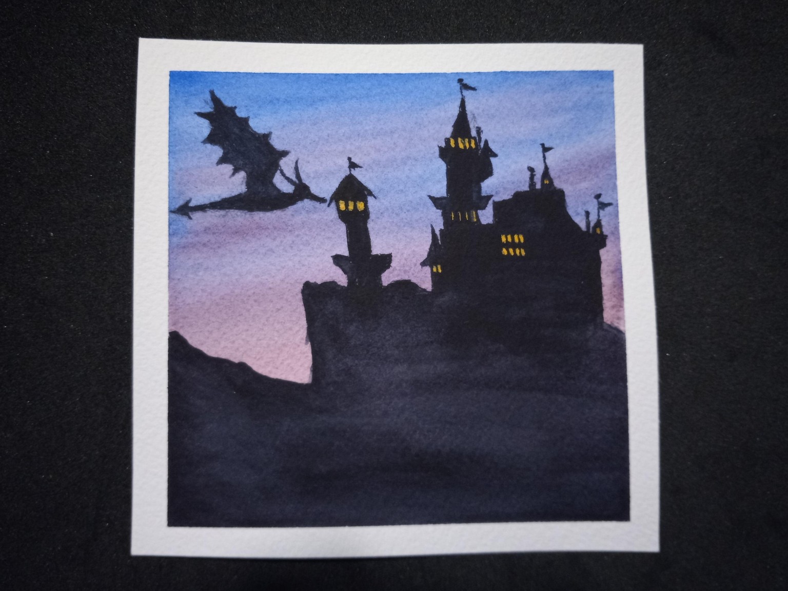 Relaxing Watercolor Silhouettes - image 7 - student project