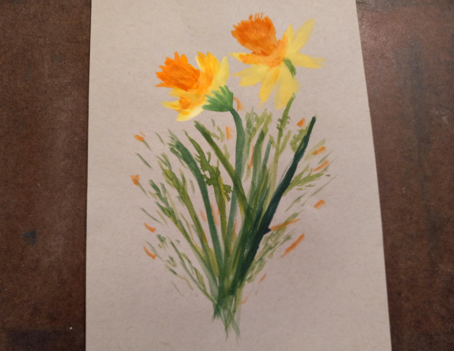 Loose Wildflower Painting - image 2 - student project