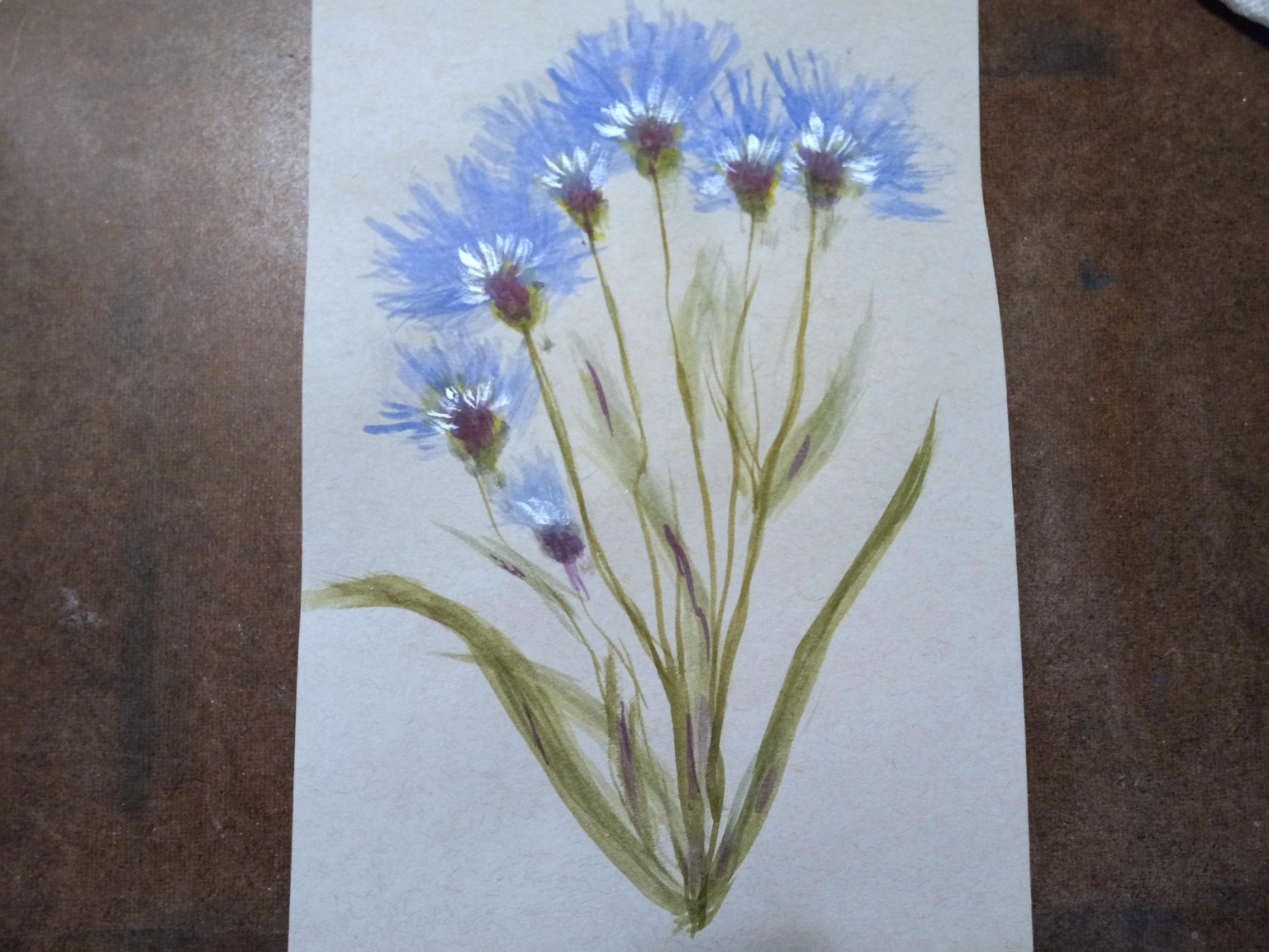 Loose Wildflower Painting - image 1 - student project
