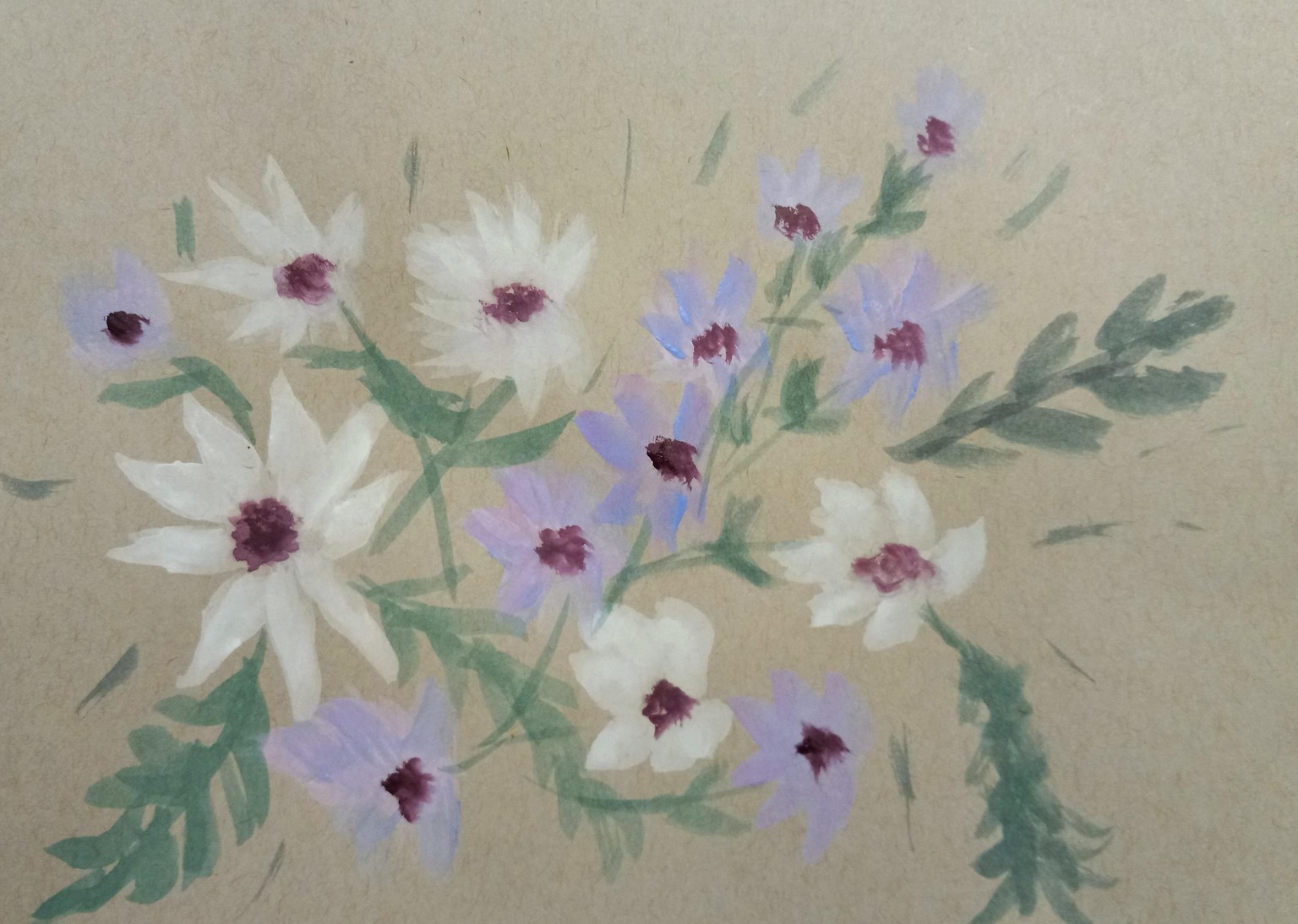 Loose Wildflower Painting - image 4 - student project