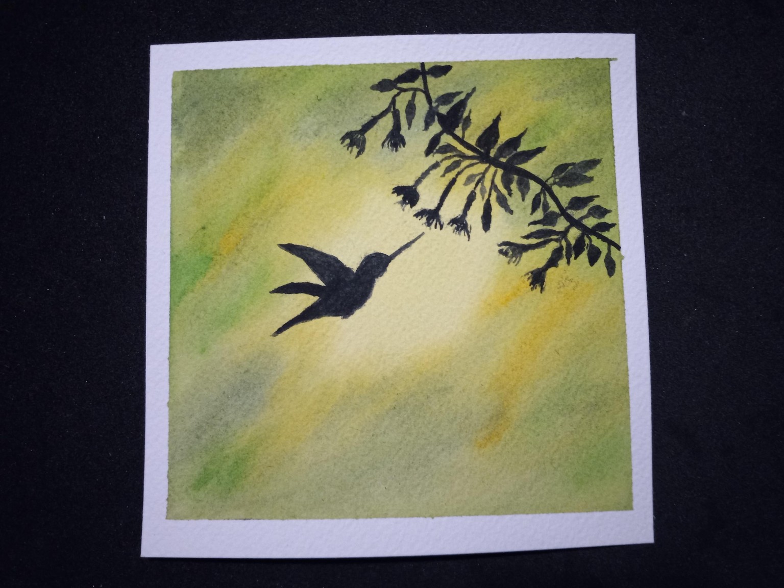 Relaxing Watercolor Silhouettes - image 6 - student project