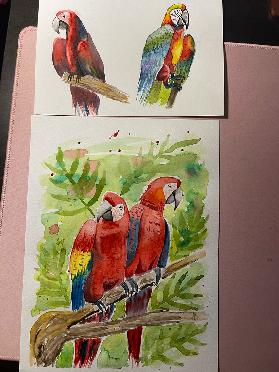7 days watercolor challenge - image 7 - student project