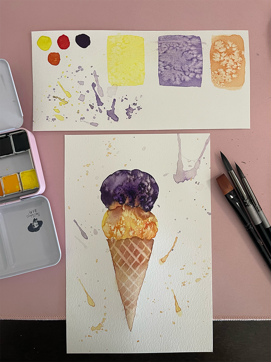 7 days watercolor challenge - image 2 - student project