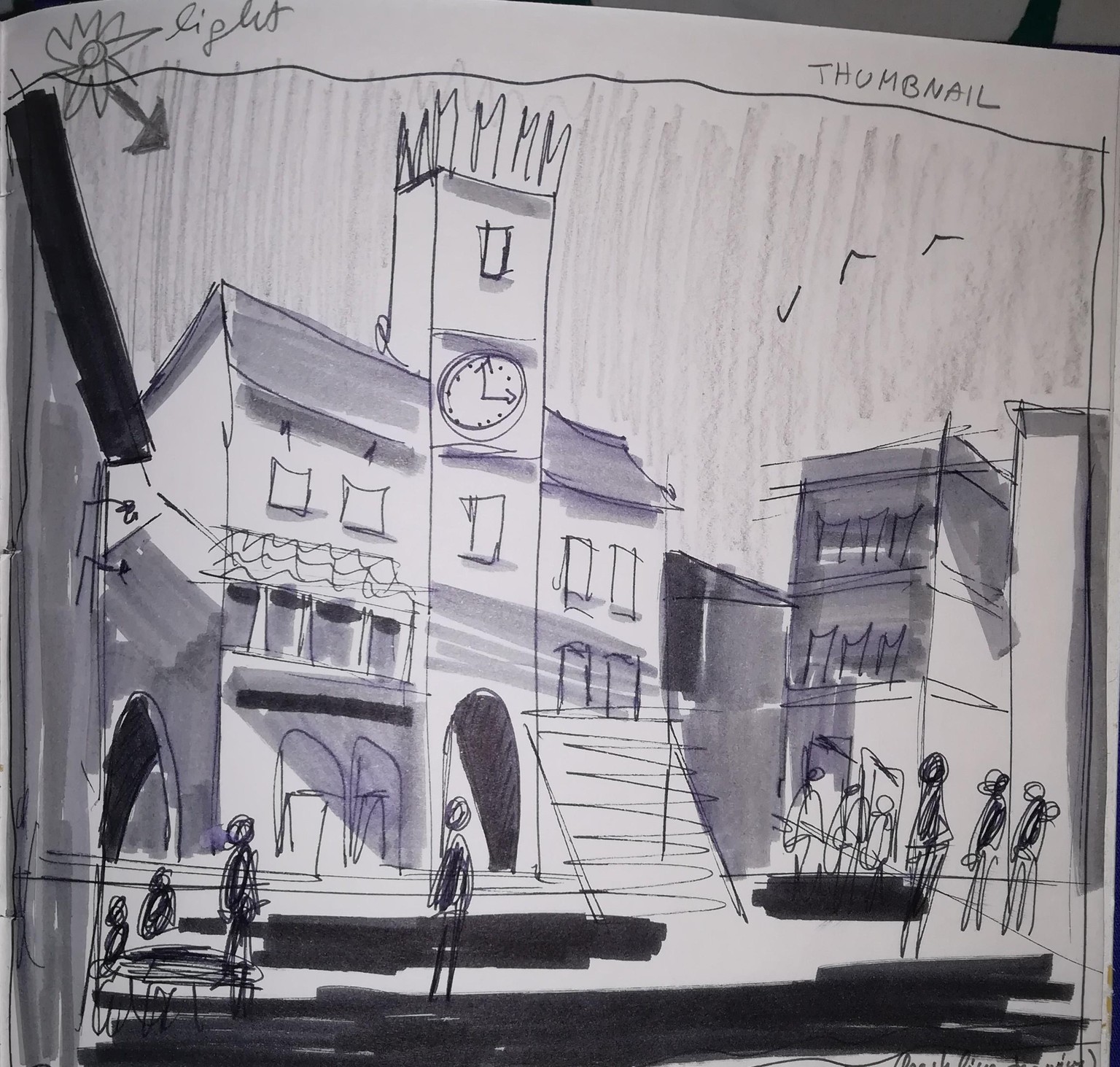 Travel sketching - image 1 - student project
