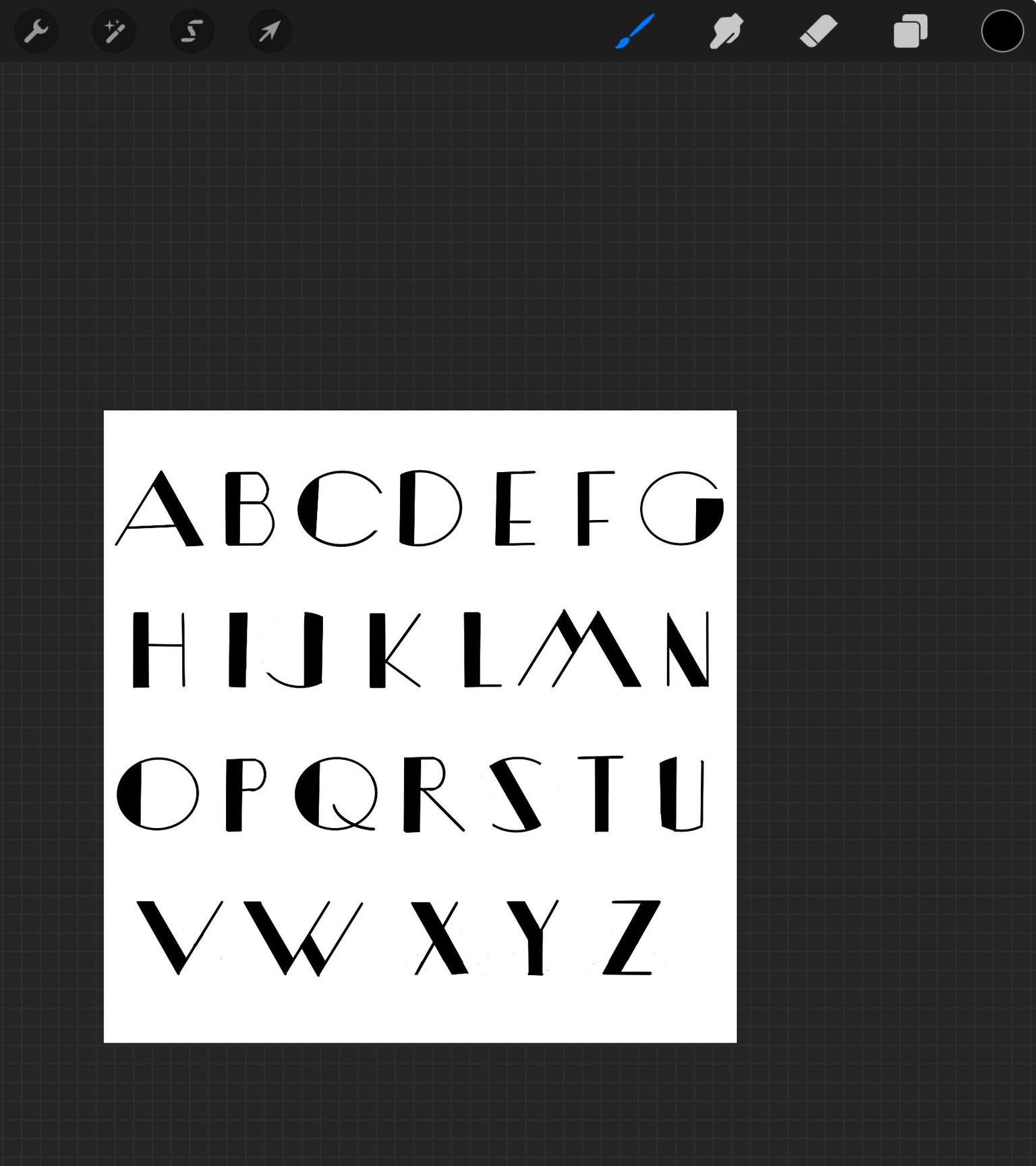 design a font - image 1 - student project