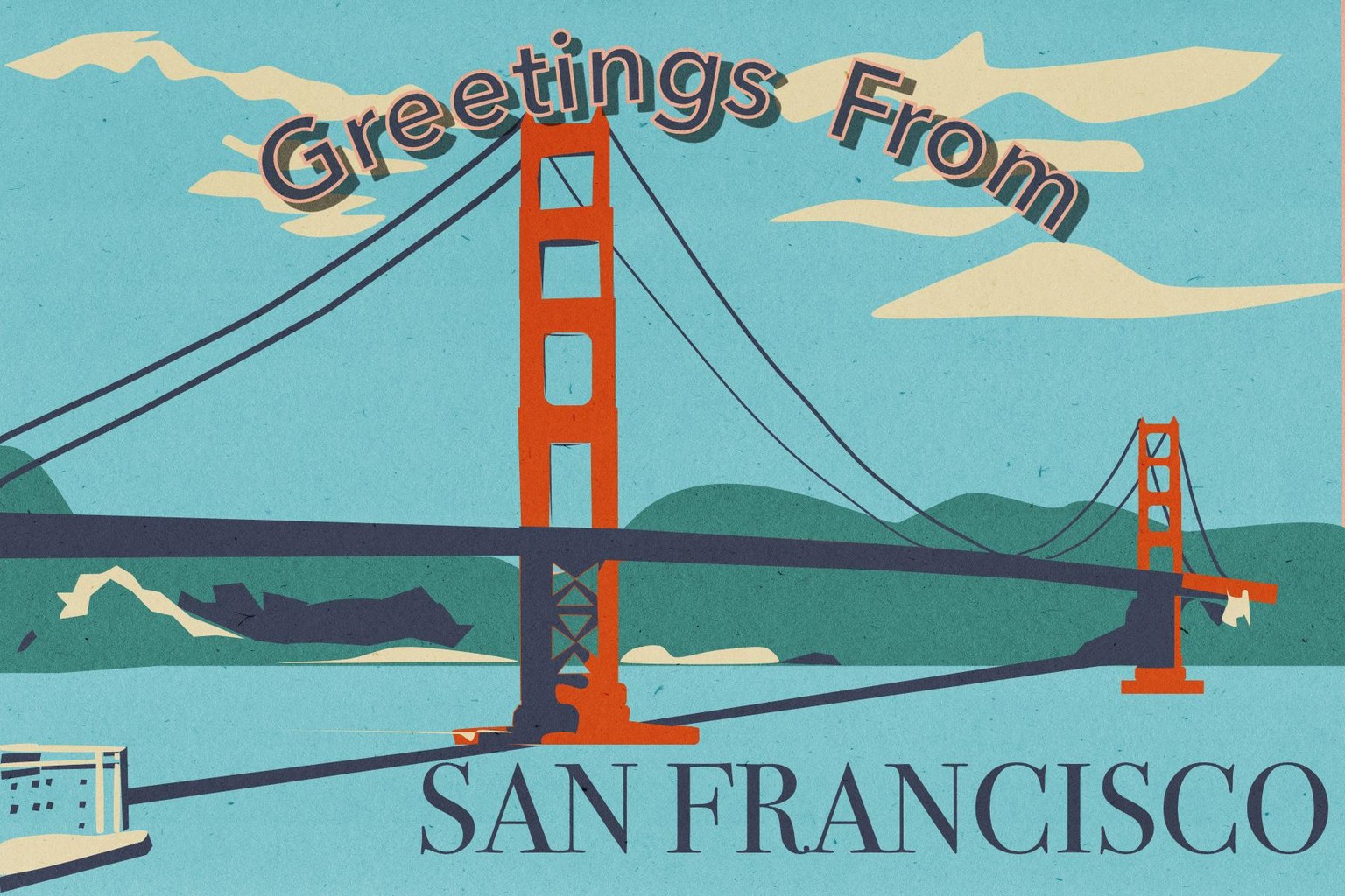 retro postcard - image 2 - student project
