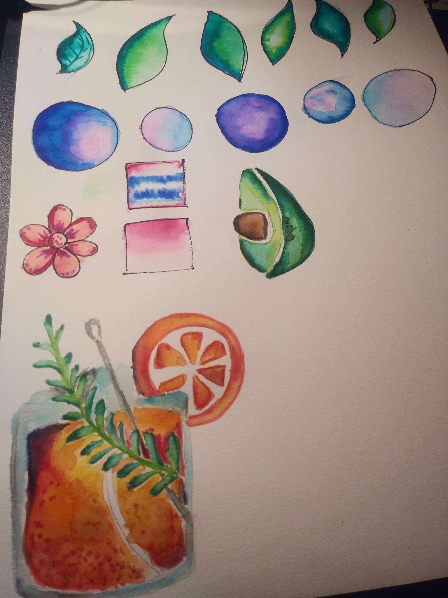 Practicing  blending with water based markers - image 1 - student project