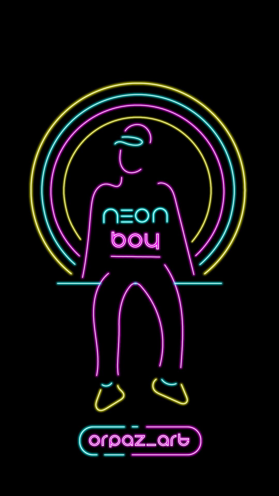 Neon boy by @orpaz_art - image 1 - student project