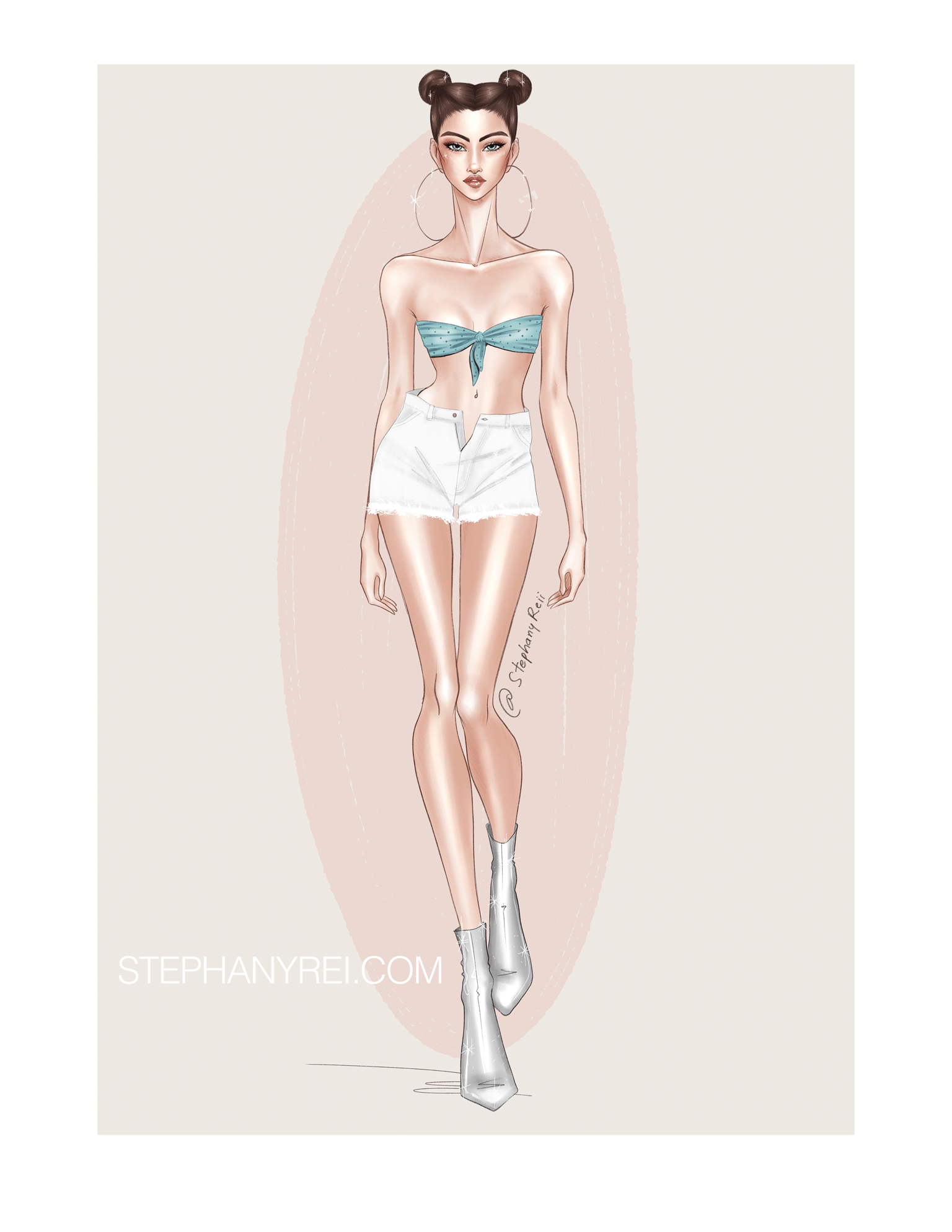 Stephany Rei - Fashion illustration - image 1 - student project