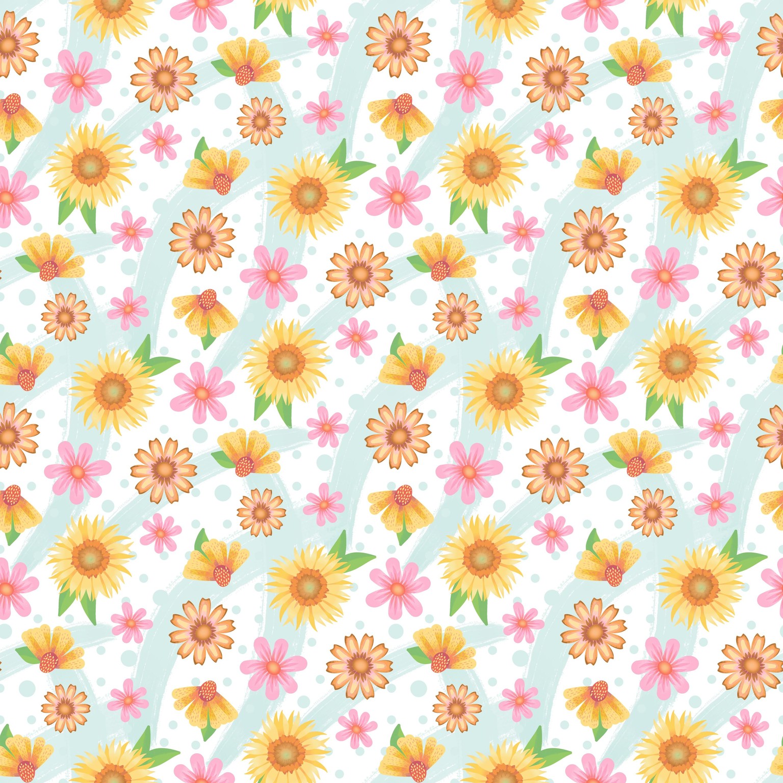 Textured Wildflowers - image 1 - student project