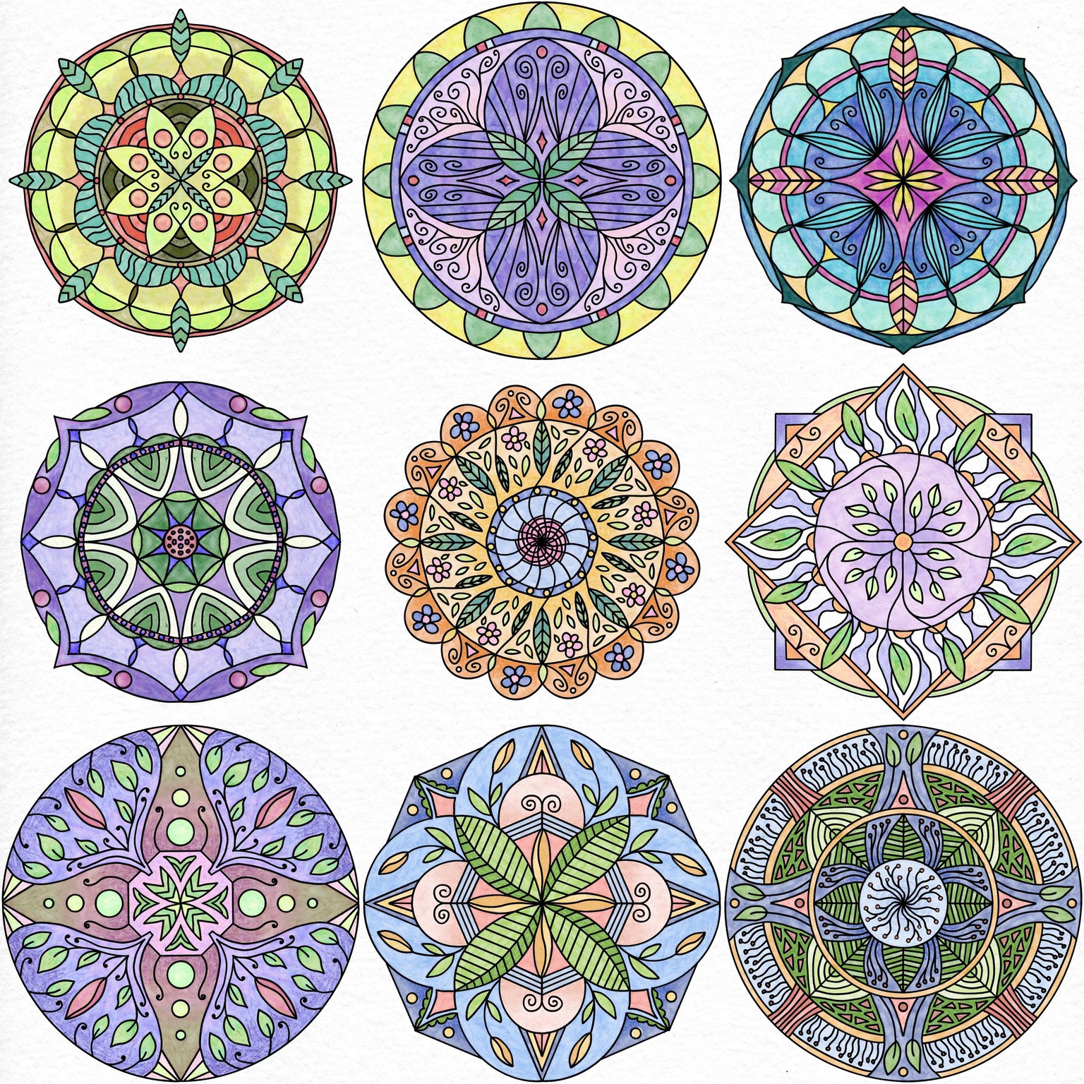 Digital Mini Mandalas - image 1 - student project