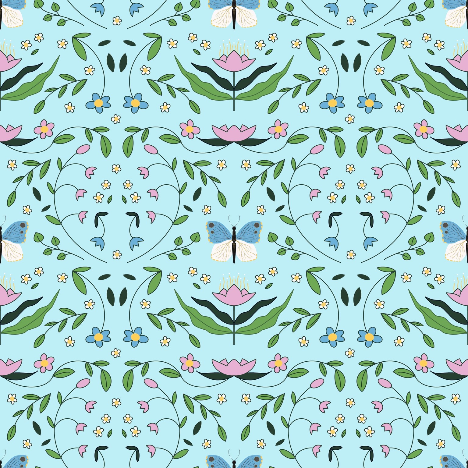 Pattern Tile in Procreate - image 1 - student project