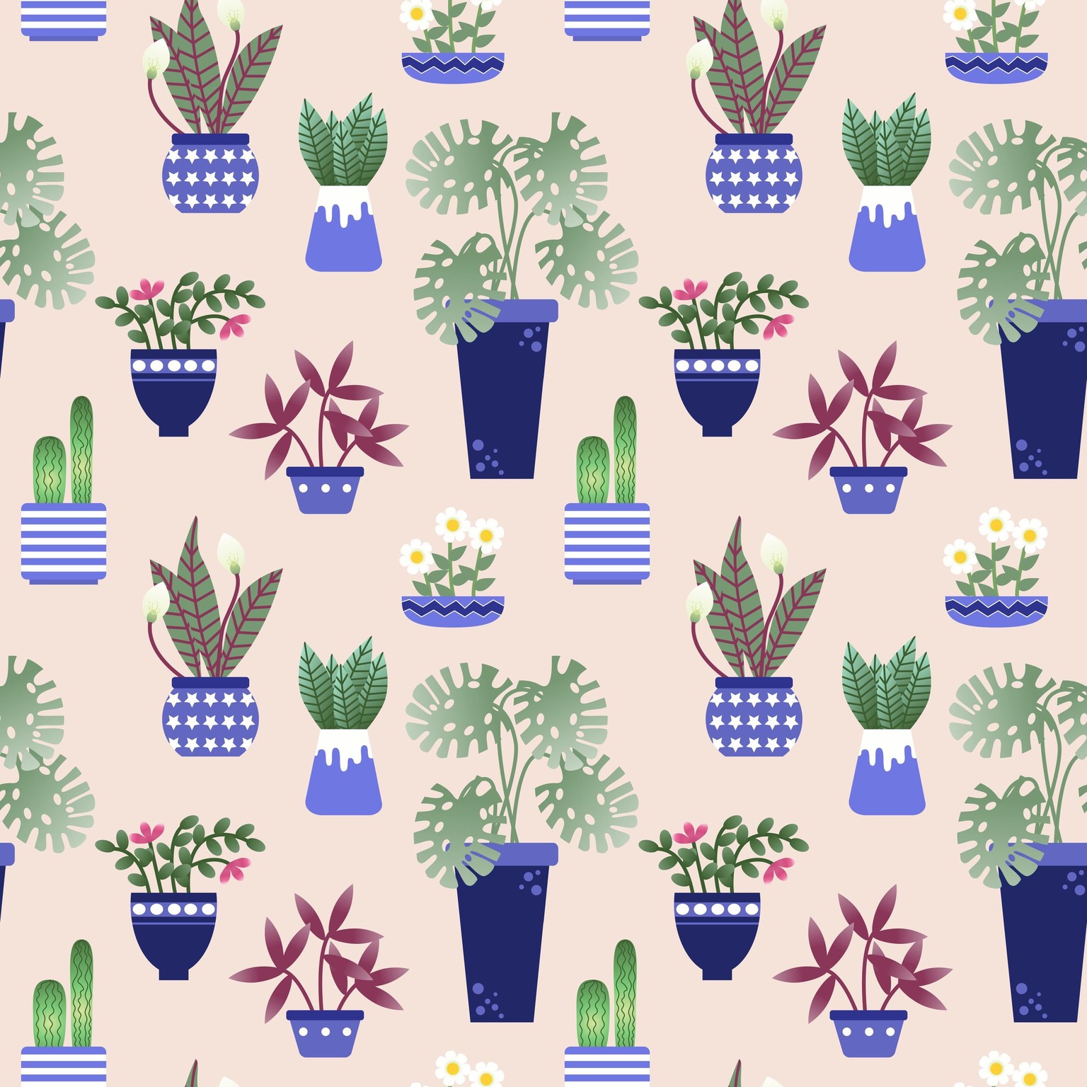 Houseplants Repeat - image 2 - student project