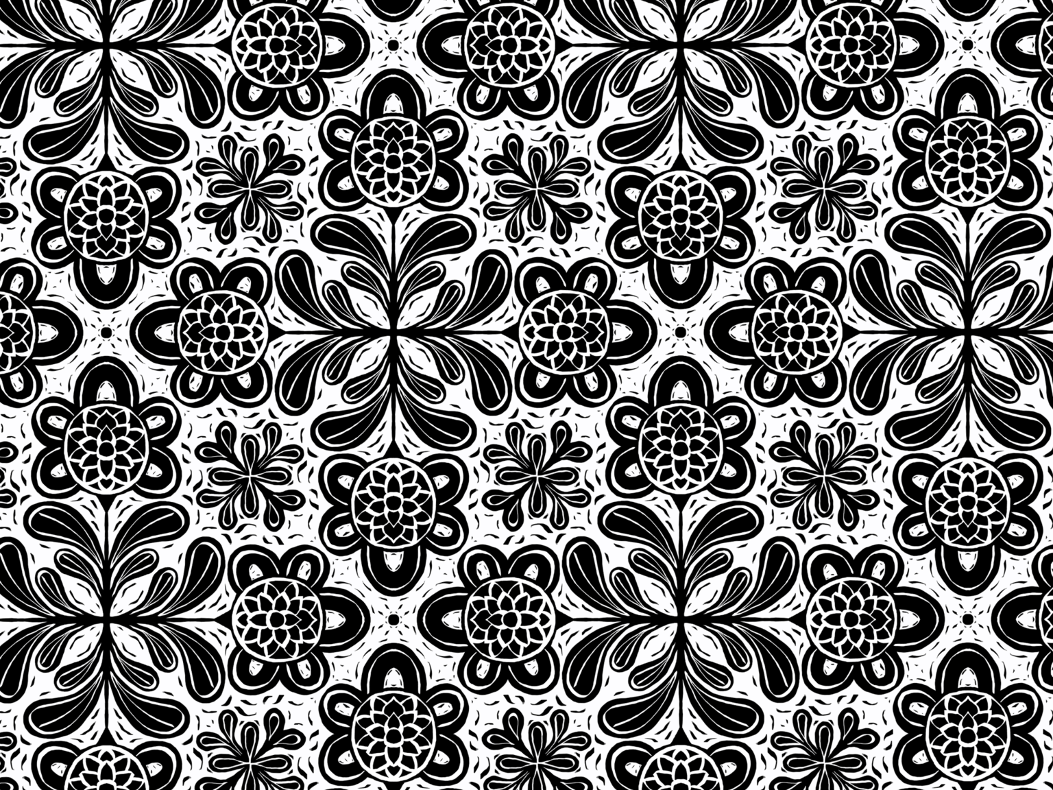 Linocut Style Ornament - image 1 - student project