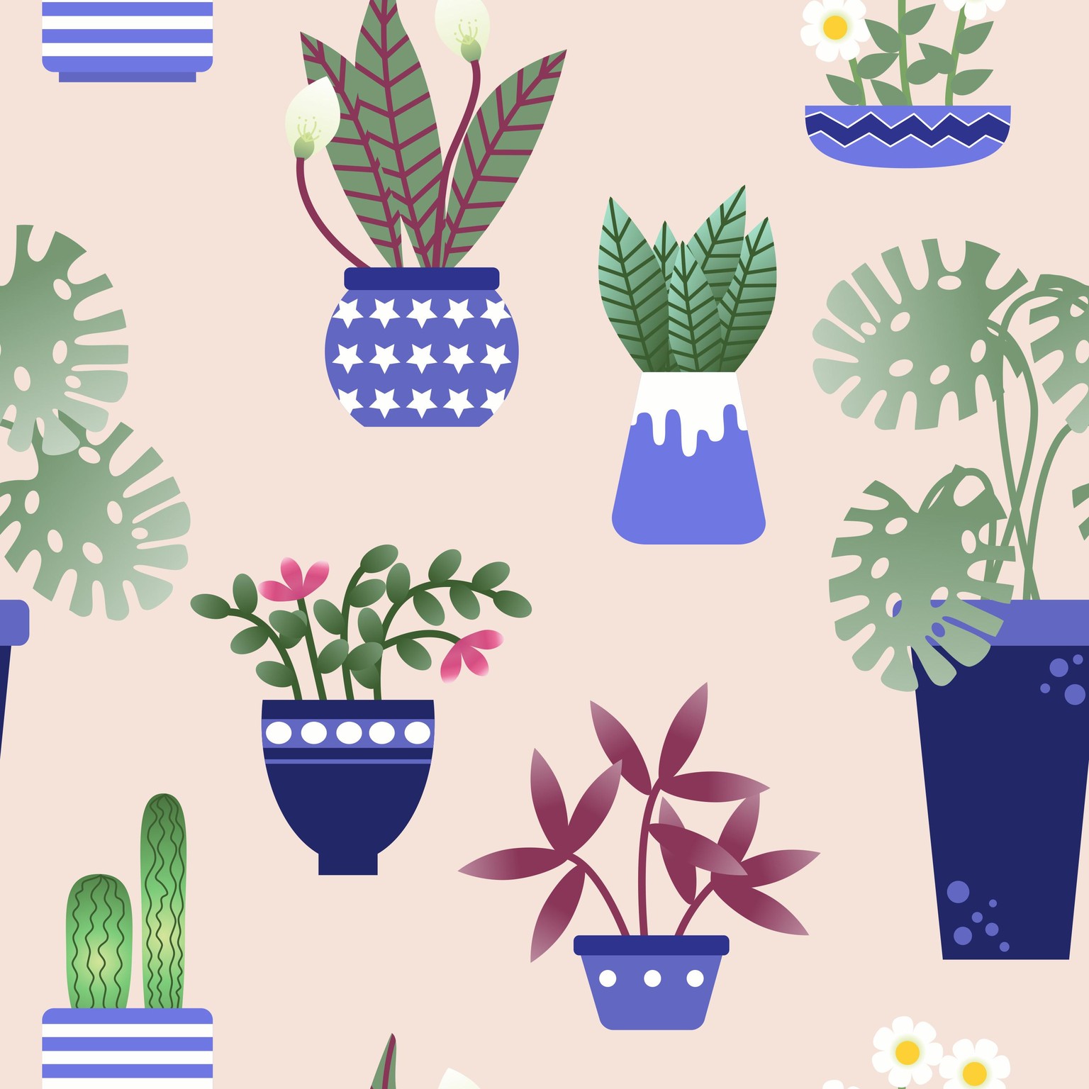 Houseplants Repeat - image 1 - student project