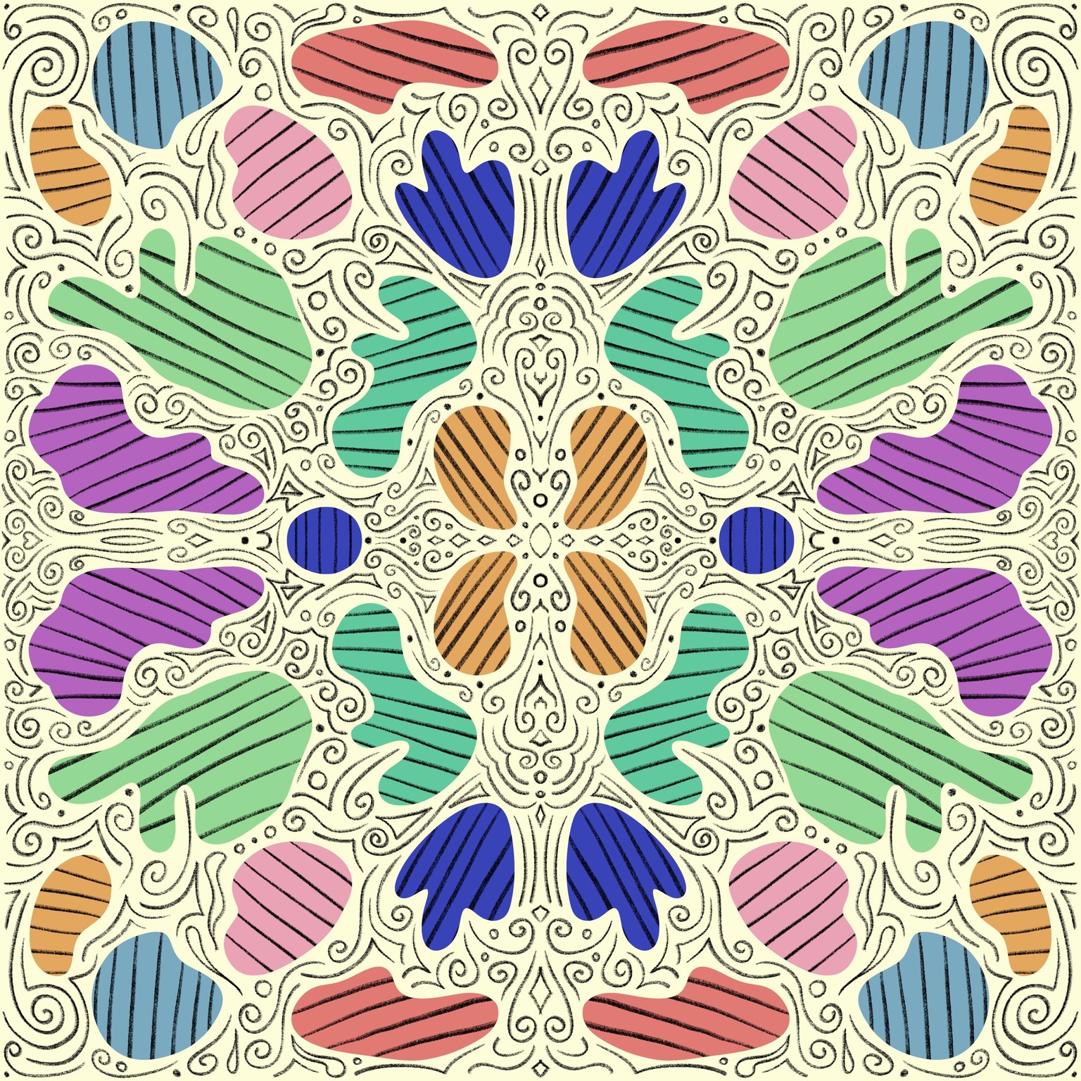 Freeform Doodle Symmetry - image 3 - student project