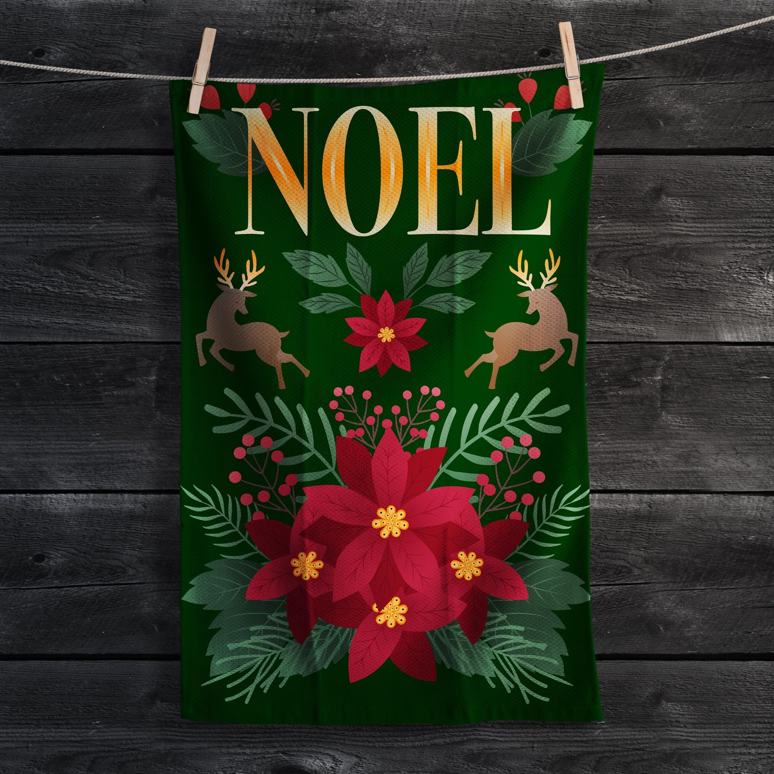 Christmas Tea Towel - image 1 - student project