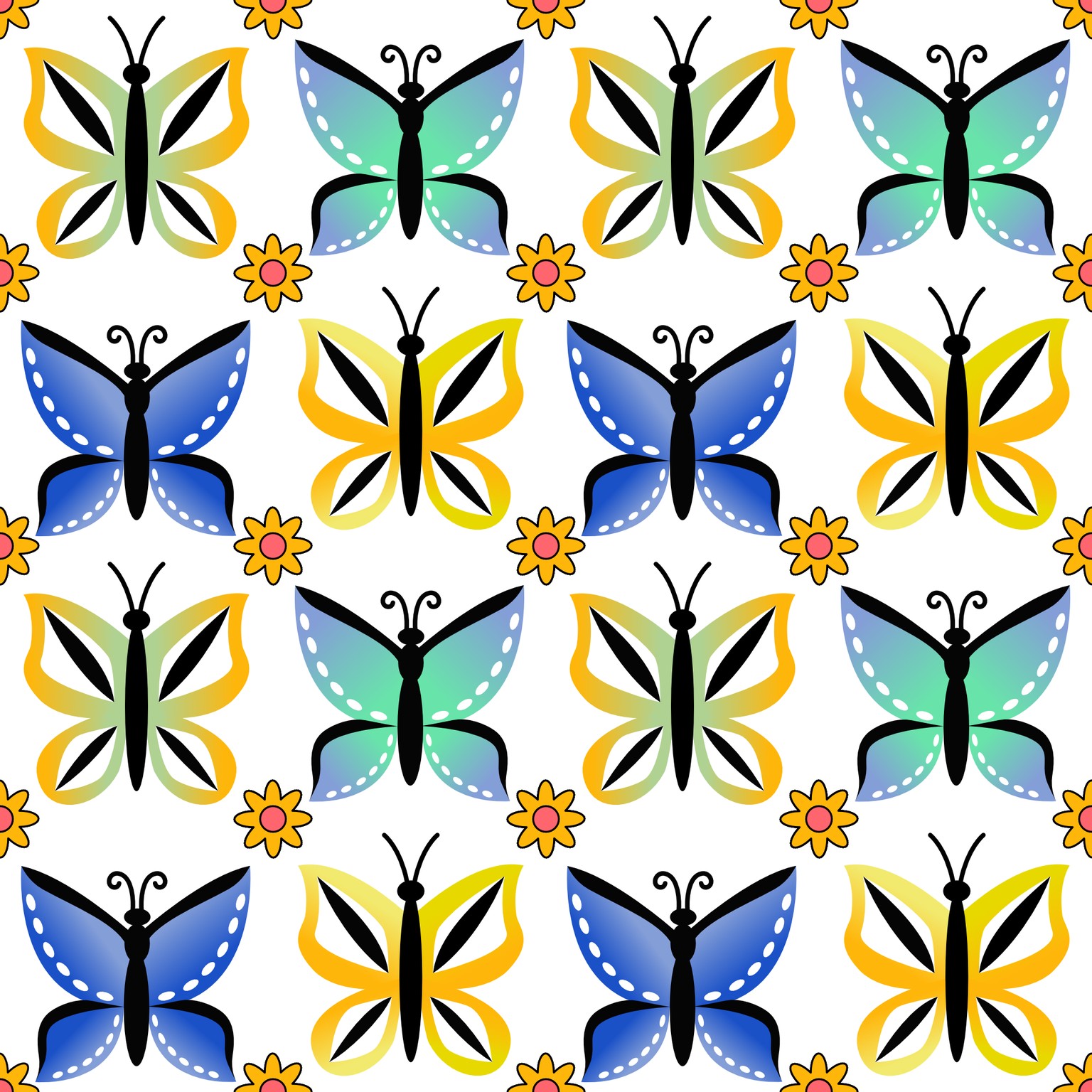 Butterflies & Flowers - image 4 - student project