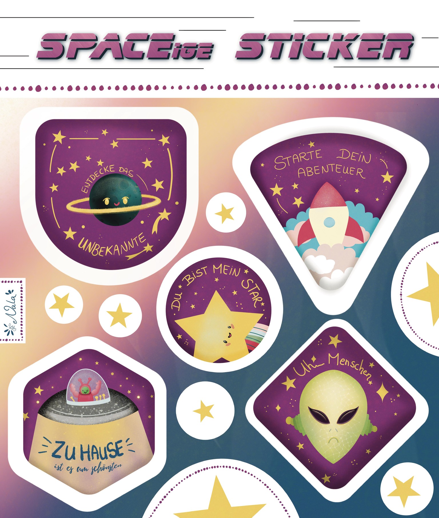 Space Sticker- what a Great Tutorial! - image 1 - student project