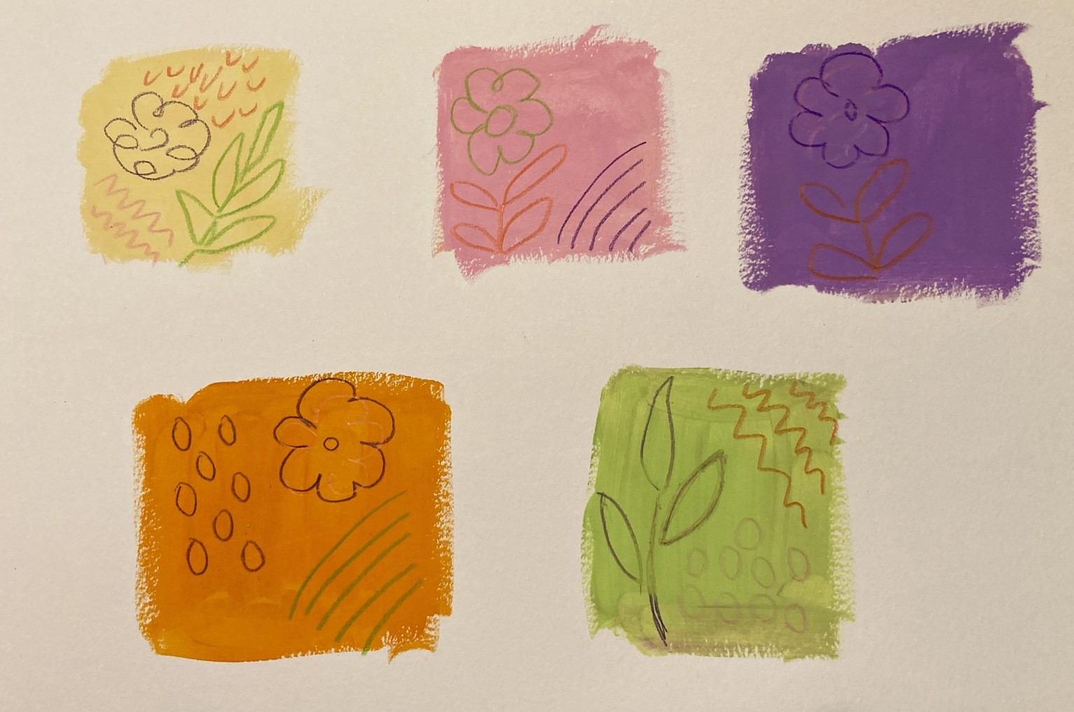 Pastel Flowers - image 2 - student project