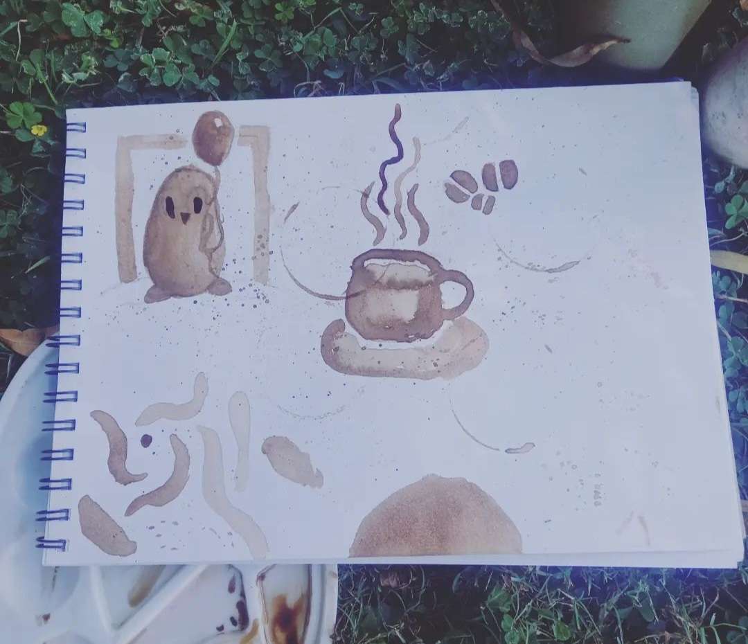 Coffee painting - image 1 - student project