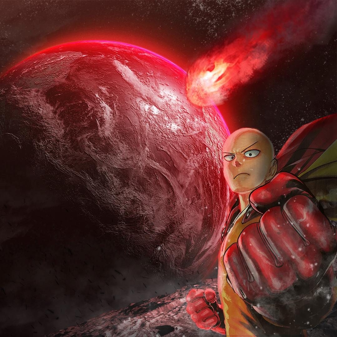 saitama on the moon - image 1 - student project