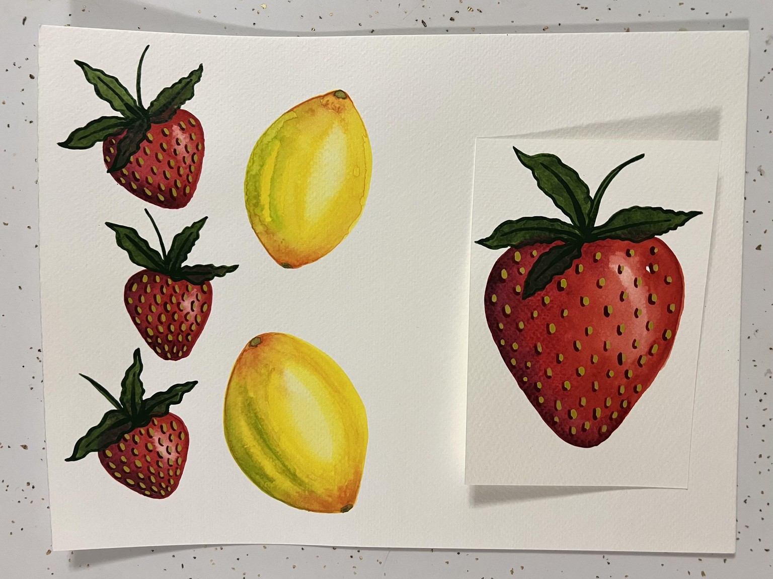 Watercolor Fruits - image 4 - student project