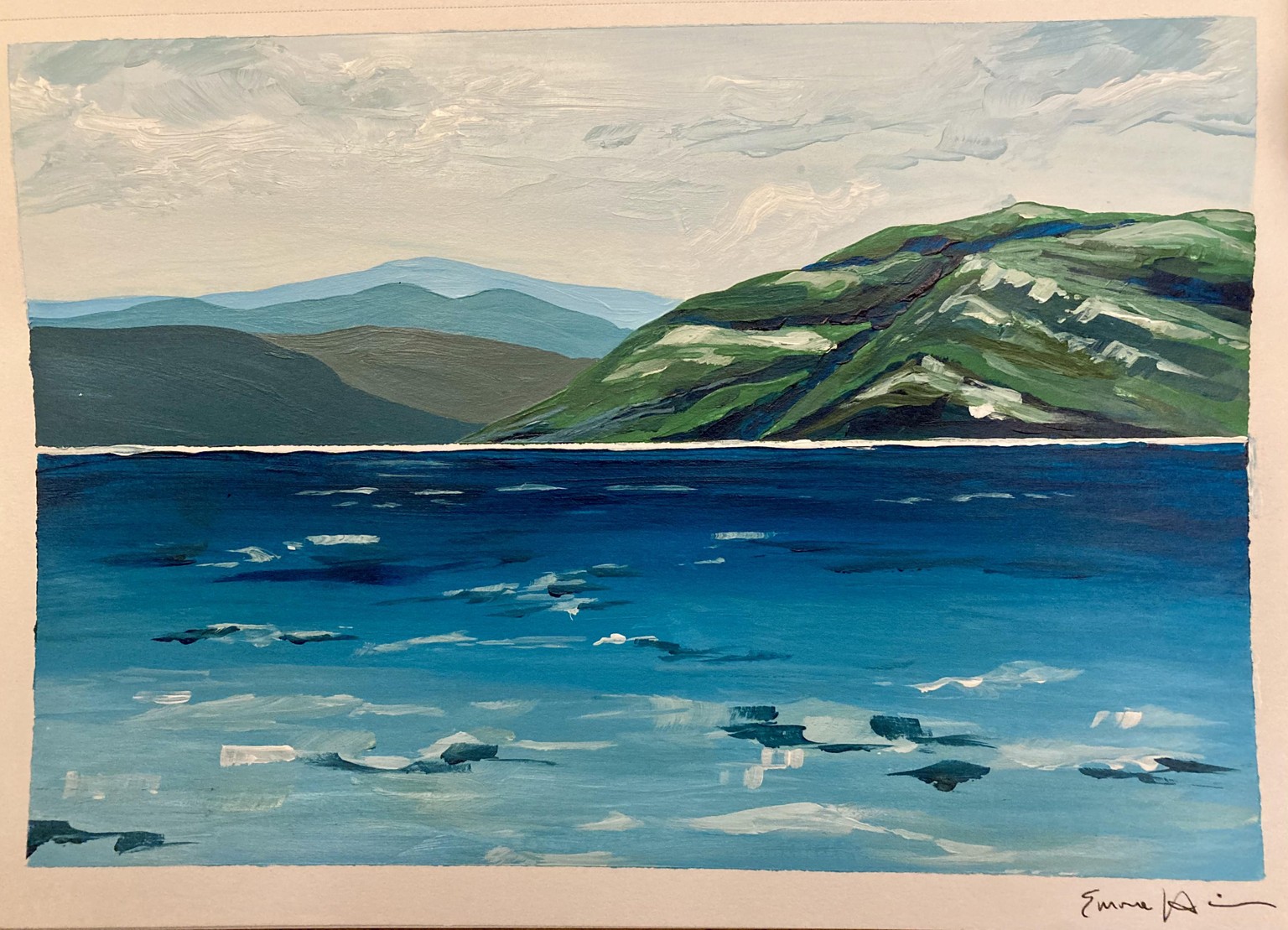 Late night landscape painting - image 1 - student project
