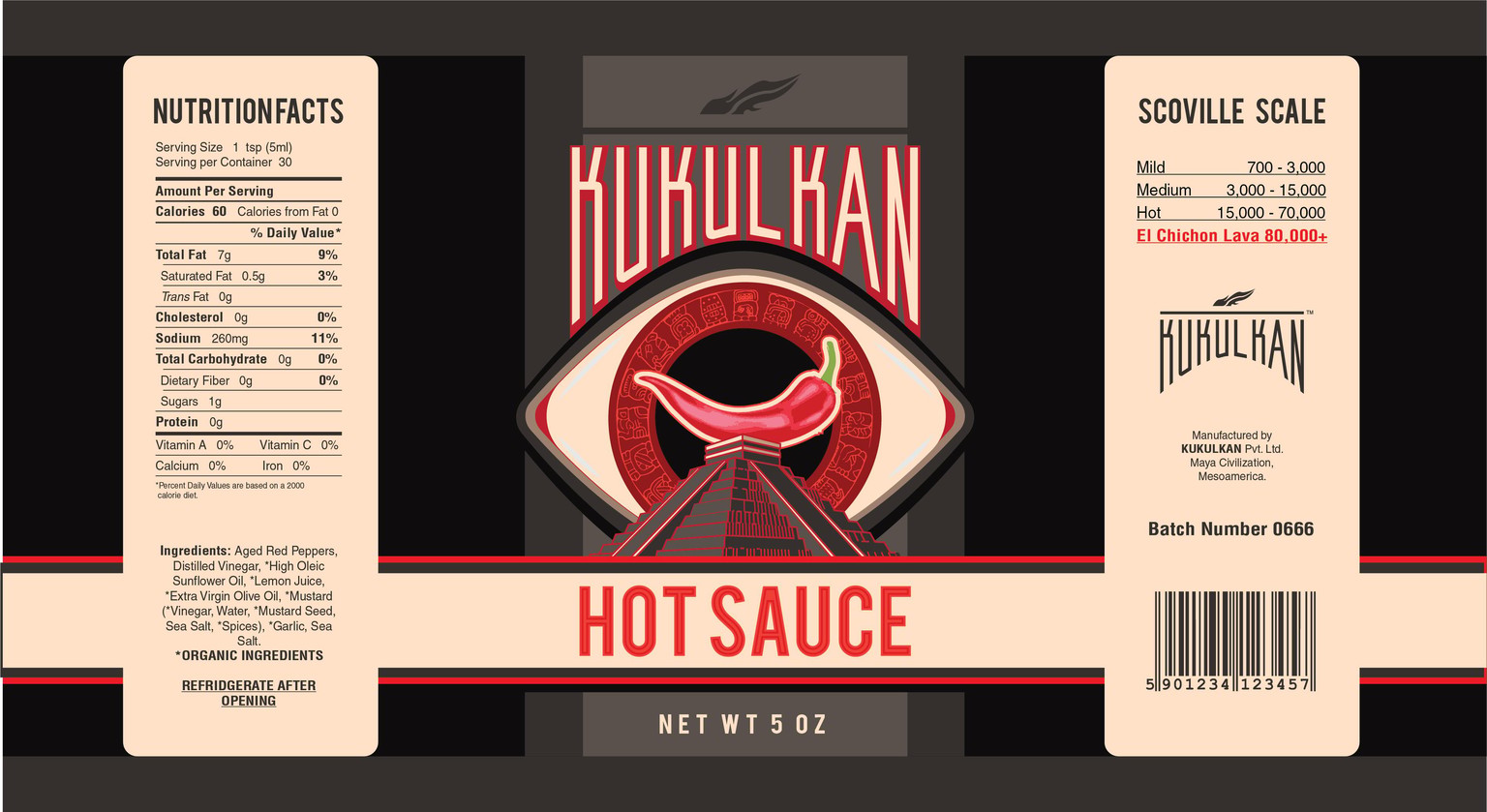 Hot Sauce Label Design - image 4 - student project