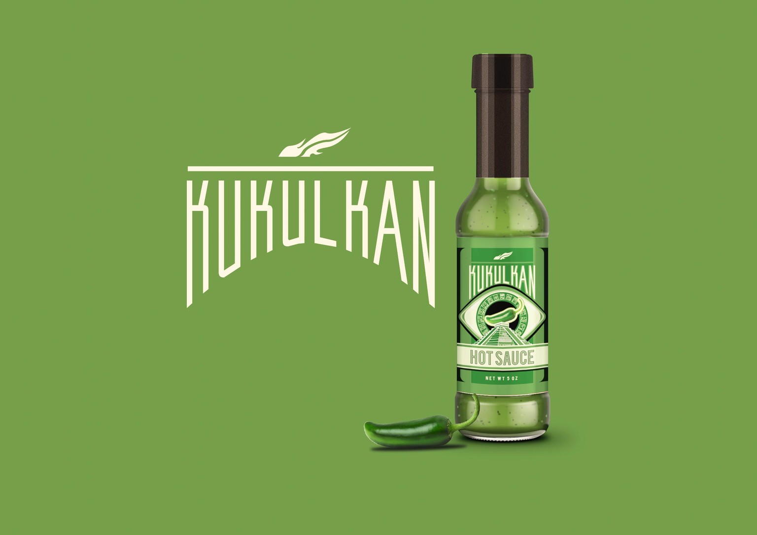Hot Sauce Label Design - image 2 - student project