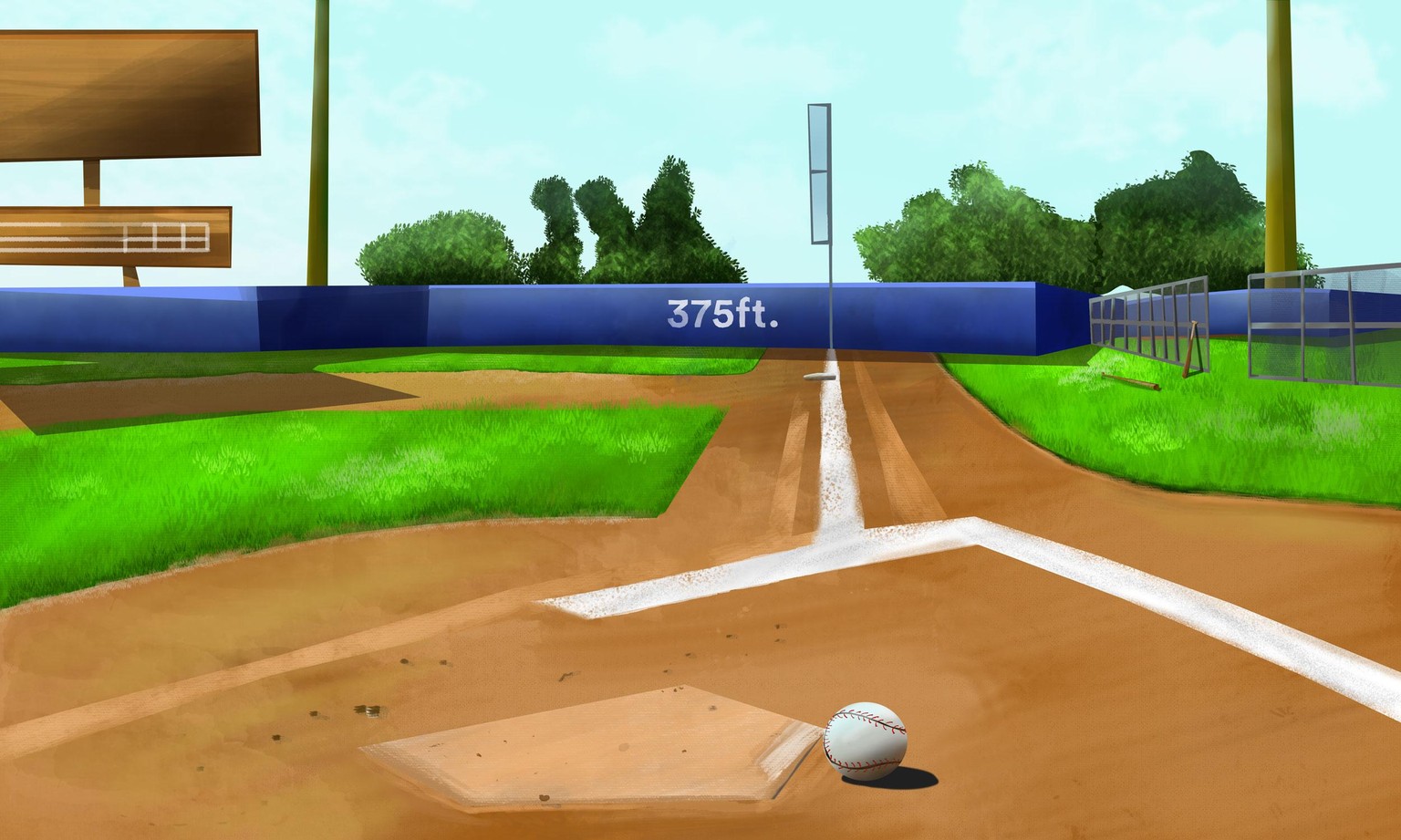 Baseball field - image 1 - student project
