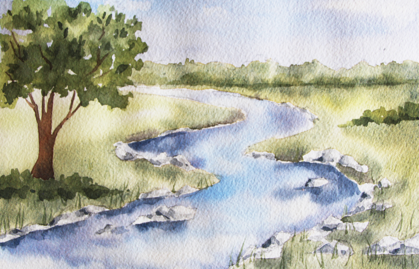 Watercolor Landscapes - image 1 - student project