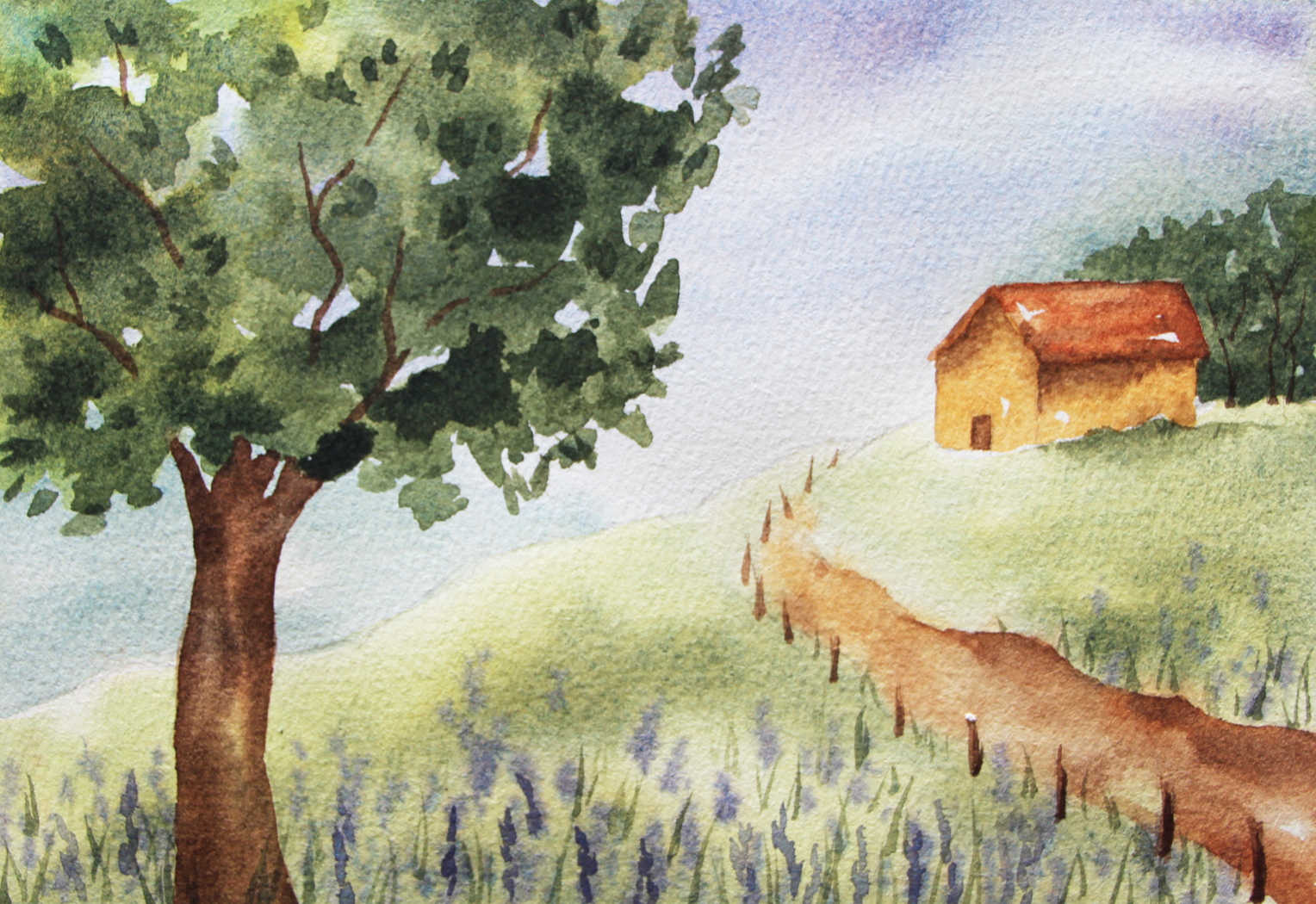 Watercolor Landscapes - image 2 - student project
